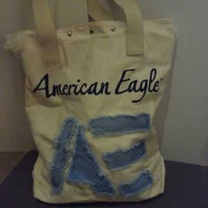 American Eagle beach style tote bag