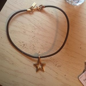 Coach star necklace