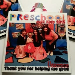 Hard board photo tile