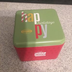 Holiday Fossil tin