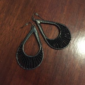 Large beaded earrings