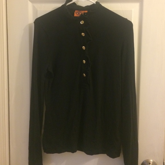 Tory Burch Long-Sleeve Lydia Polo