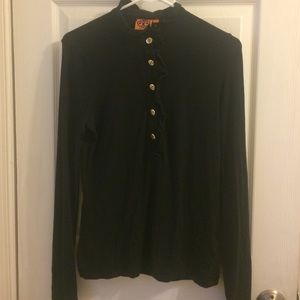 Tory Burch Long-Sleeve Lydia Polo