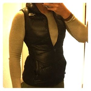 The north face black puffy 600 vest
