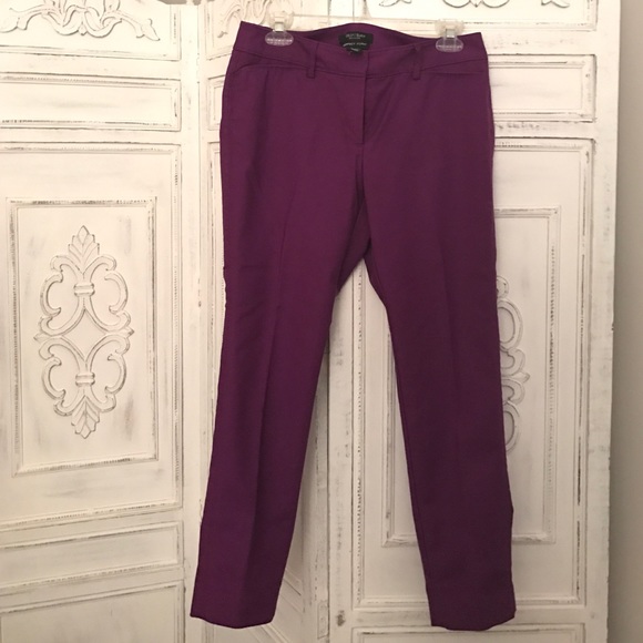 SOLD Stunning purple WHBM sz 8, perfect form pants - Picture 2 of 3