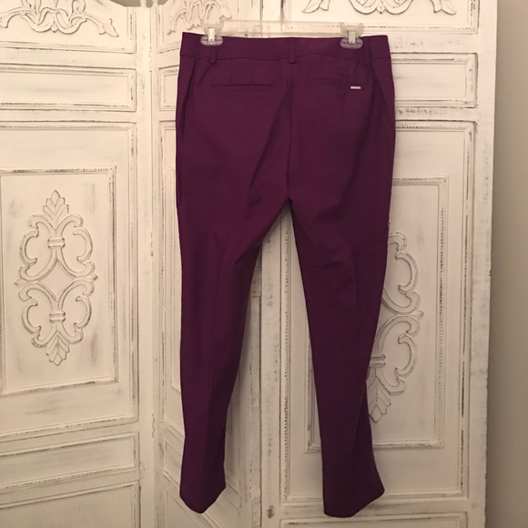 SOLD Stunning purple WHBM sz 8, perfect form pants - Picture 3 of 3