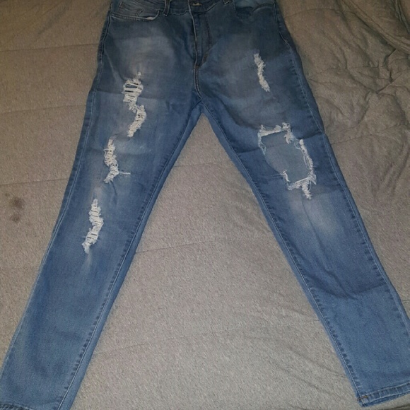Distressed fashion nova jeans