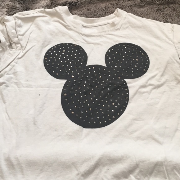 Disney studded Mickey crop top