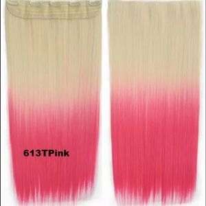 24L blonde &pink ombré synthetic extensions