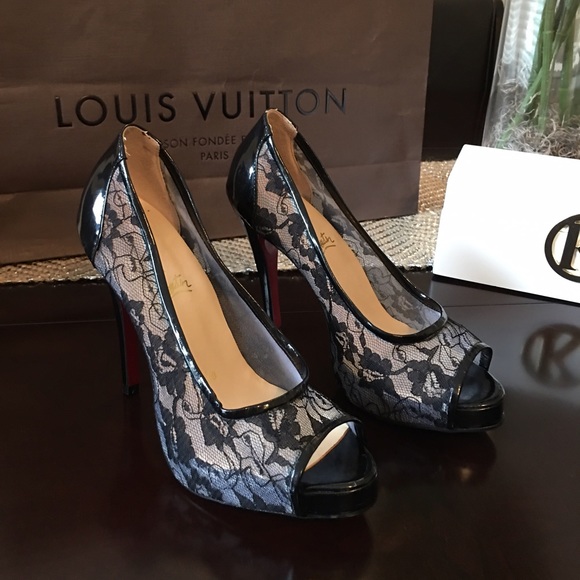 Red Bottom Peep Toe Shoes