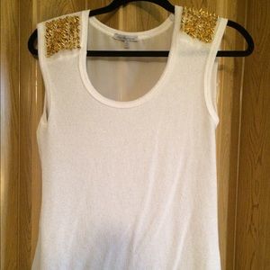 Charlotte Russe sweater/sheerembellished tank NWOT