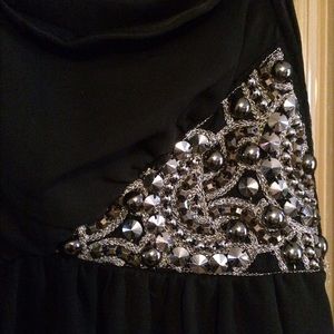 One shoulder embellished  cocktail dress
