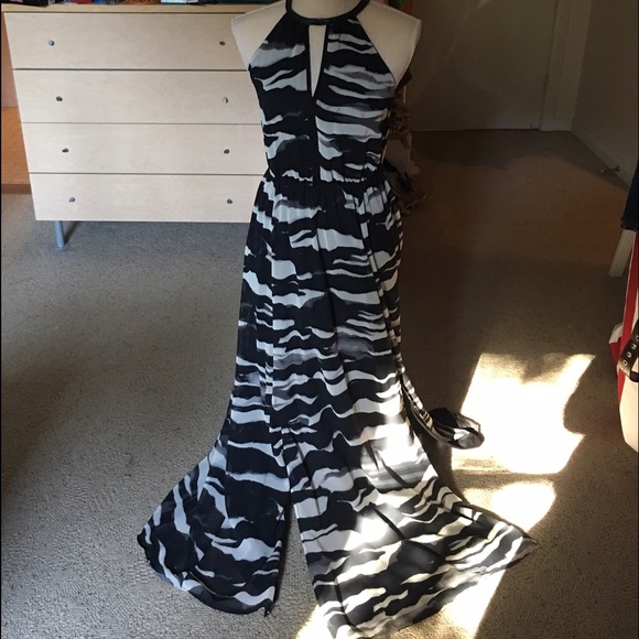 H&M , Beyonce collection maxi dress, zebra print - Picture 4 of 4