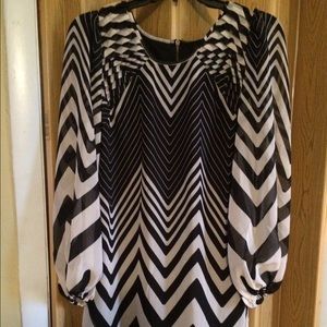 Chevron tunic dress