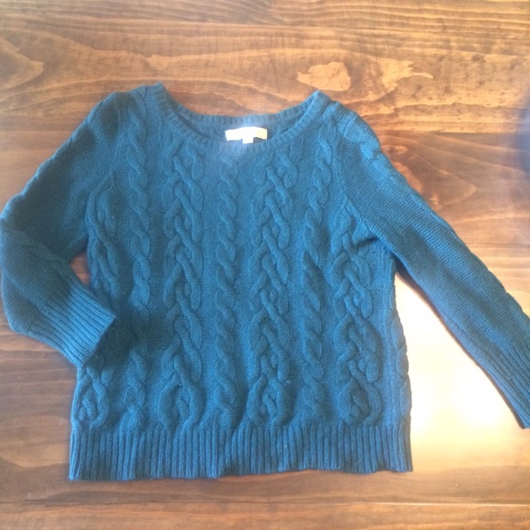 Wool/Rabbit cable knit sweater