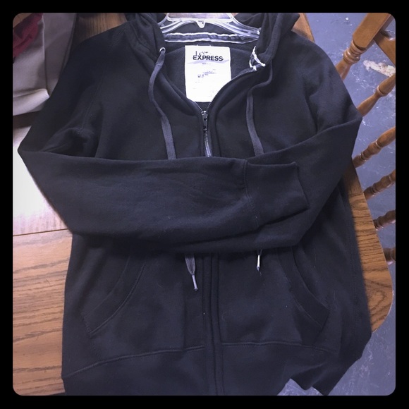 Black express zip up