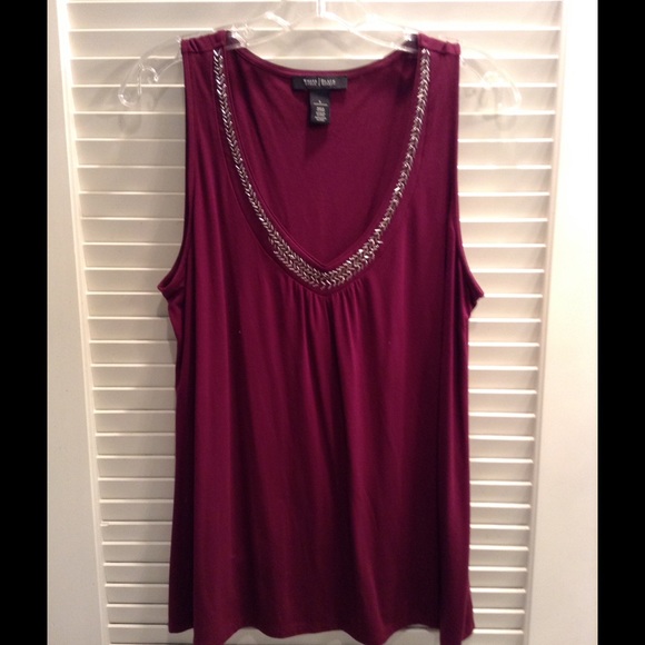 WHBM Size L Rhinestone Tee