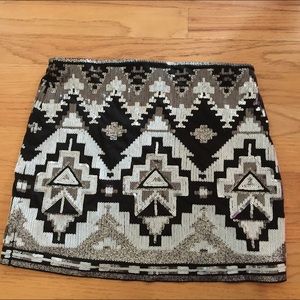 Express Aztec Skirt
