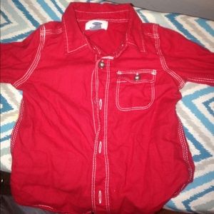 Red old navy button down
