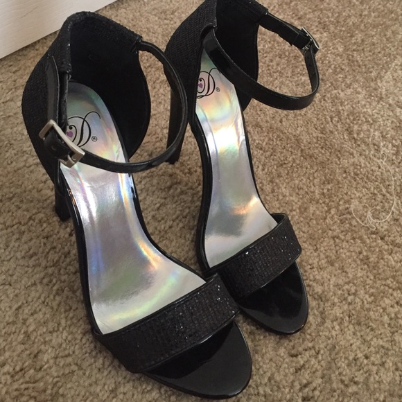 Strappy Black Heels
