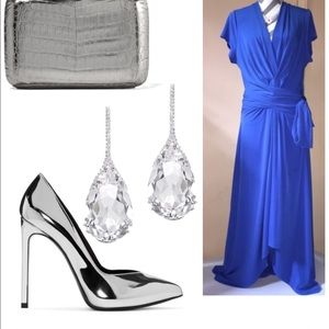 Michael Kors Faux Wrap Maxi Dress