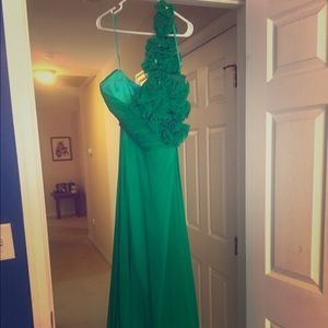 Green prom dress size 8