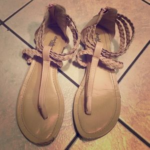 Charlotte Russe sandals  pale pink ❤️