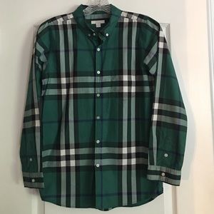 Burberry Boys Fred Plaid Button Down Shirt
