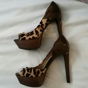 Cheetah print high sexy heel