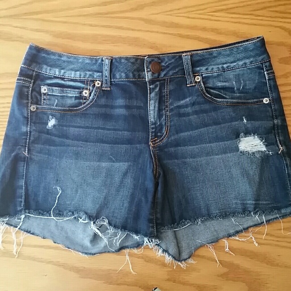 AE Dark Wash Denim Shorts