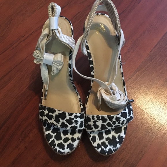 Victoria's Secret Leopard wedges