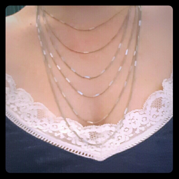 other Jewelry - Silver multistrand necklace