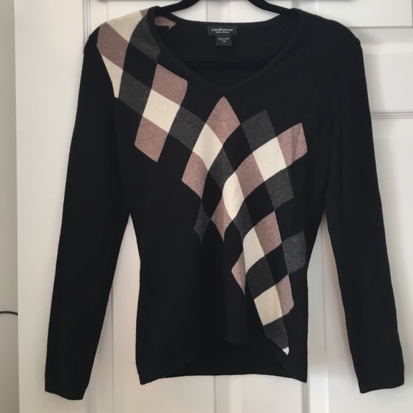 Cashmere argyle top from Lord & Taylor! Worn once!
