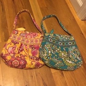 Two Vera Bradley mini tote bags. great condition.