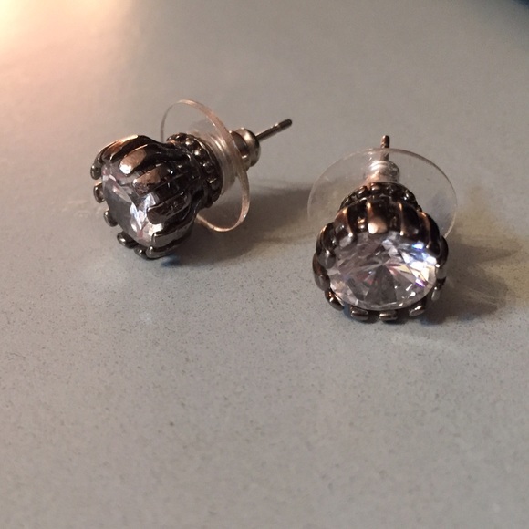 2 sets of Betsy Johnston Big Studded Earrings