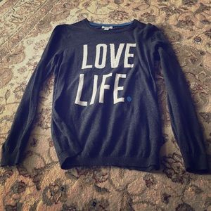 "Love Life" sweater