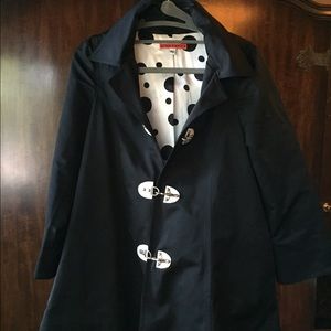 Alice & Olivia black raincoat.