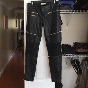 Zara faux leather pants