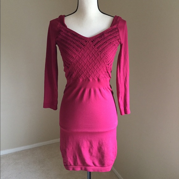*Donated* Free People sexy red body con dress M/L - Picture 2 of 4