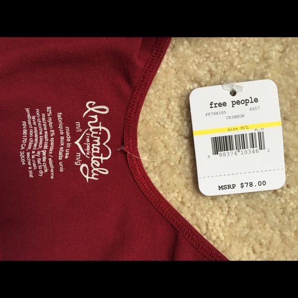 *Donated* Free People sexy red body con dress M/L - Picture 3 of 4