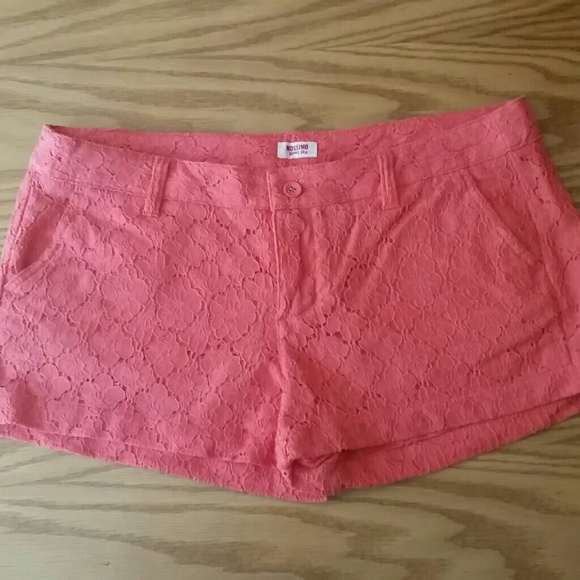 Mossimo Supply CO. Coral Fabric Shorts