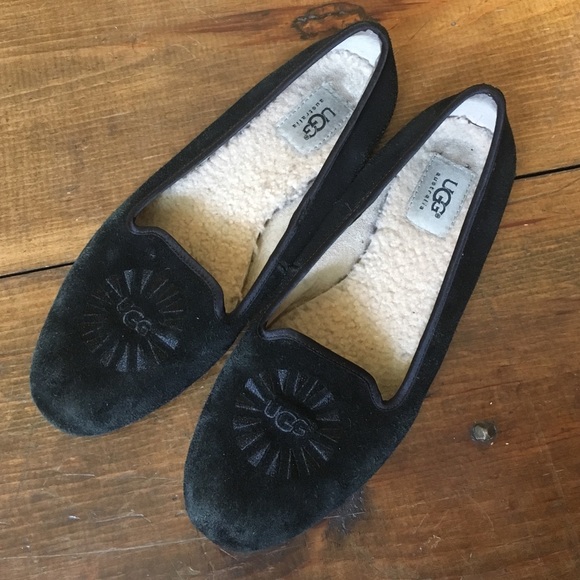 Suede ugg loafers