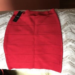 Brand new. Red bandage Bebe mini skirt