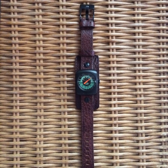 DIESEL Leather Band Watch