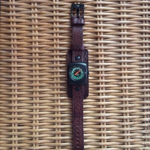 DIESEL Leather Band Watch