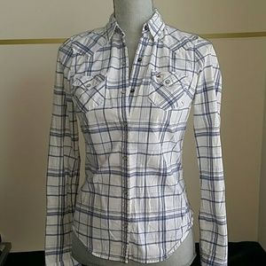Hollister plaid button down
