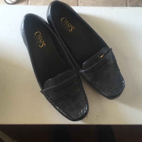 Gray loafers