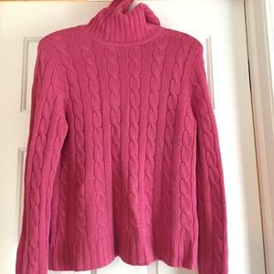 J Crew turtleneck cable sweater