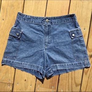 90's J.Crew Denim Cargo Shorts