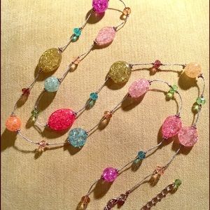 Lia Sophia Jelly Bean Long Necklace NWOT